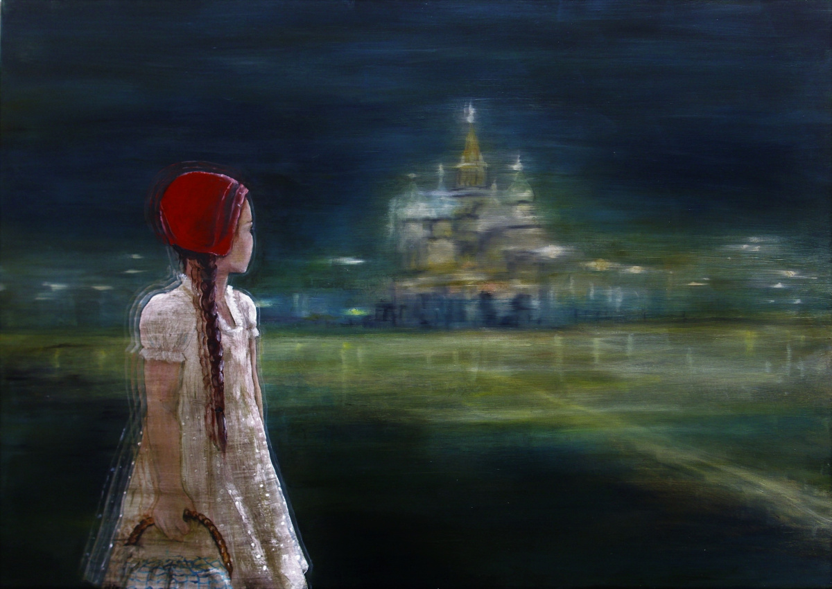 Rotkäppchen in Moskau 100x150 cm